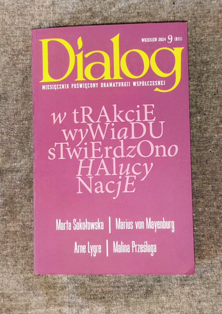 „Hej, Lustro” Marty Sokołowskiej w Miesięczniku Dialog